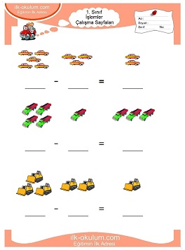 Çocuklar İçin toplam işlemi yaprak testleri 